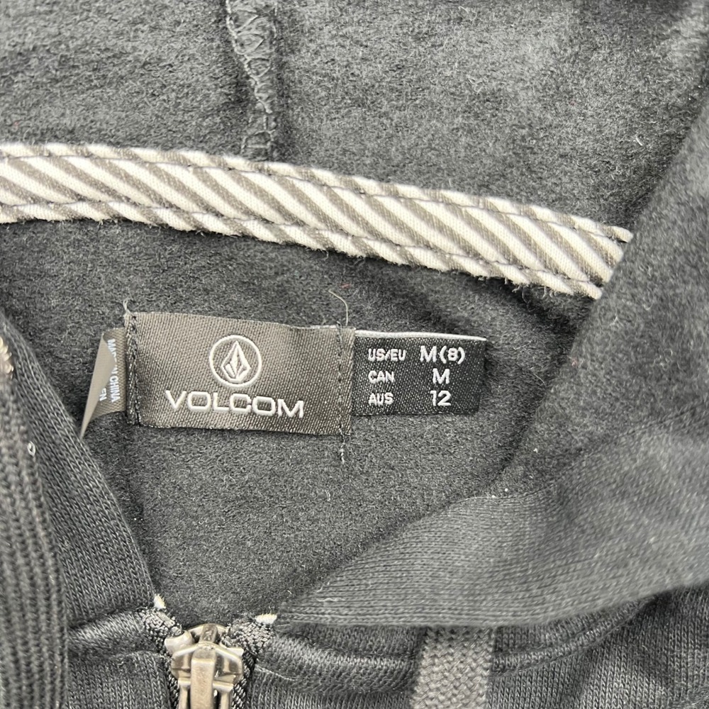 Volcom Sealed Hoodie Womens Medium Black Pineapple Hawaii Live Like Sion Zip Up - Picture 14 of 16